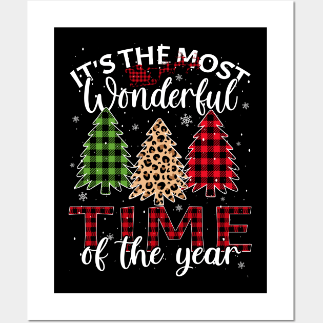 Christmas Trees It's The Most Wonderful Time Of The Year Wall Art by eyelashget